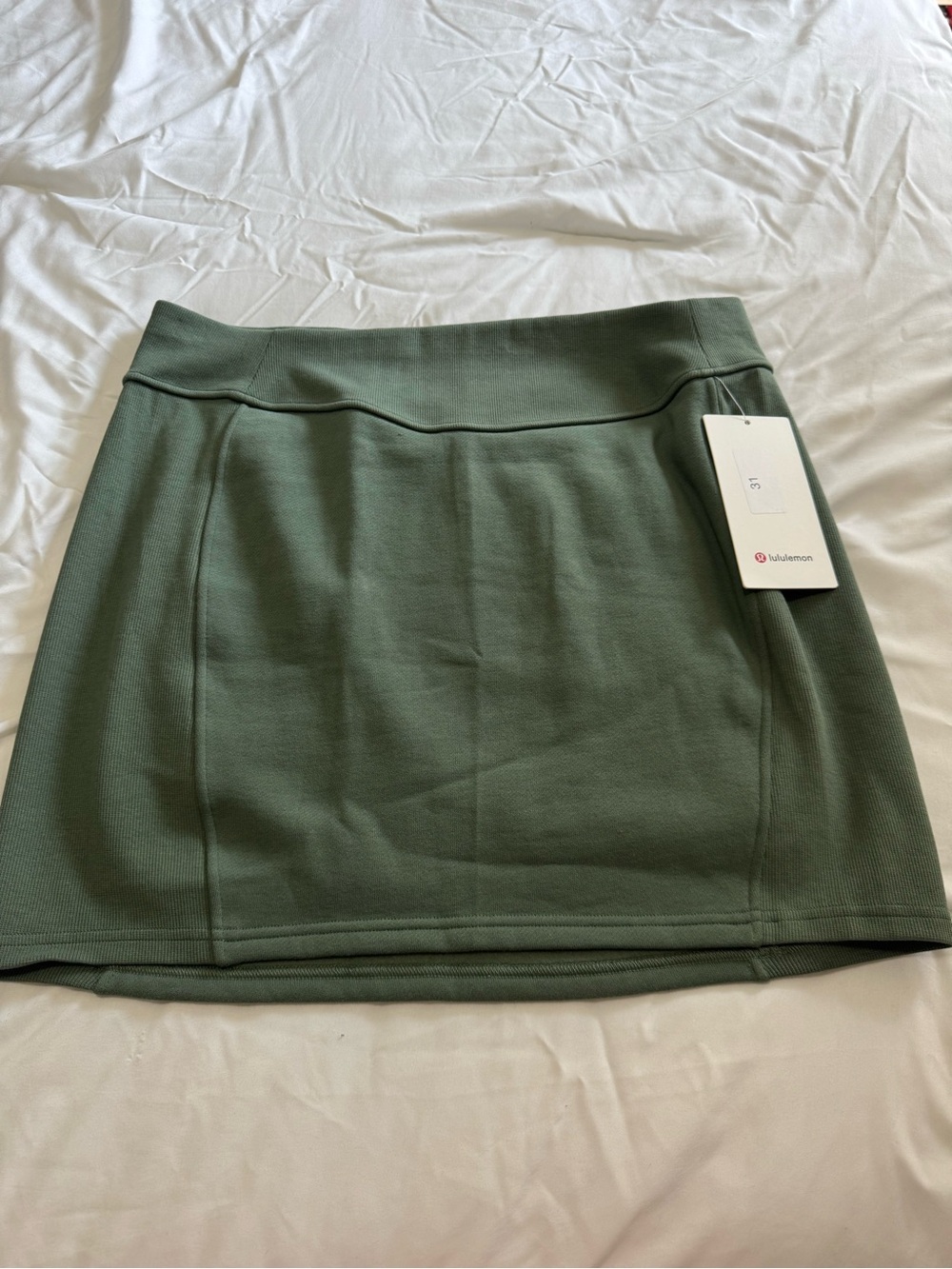 lululemon Scuba HR Mini Skirt - Grey Eucalyptus